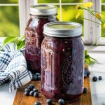2 quarts of home canned blueberry pie filling.