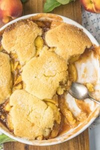 round cobbler with scoop missing,