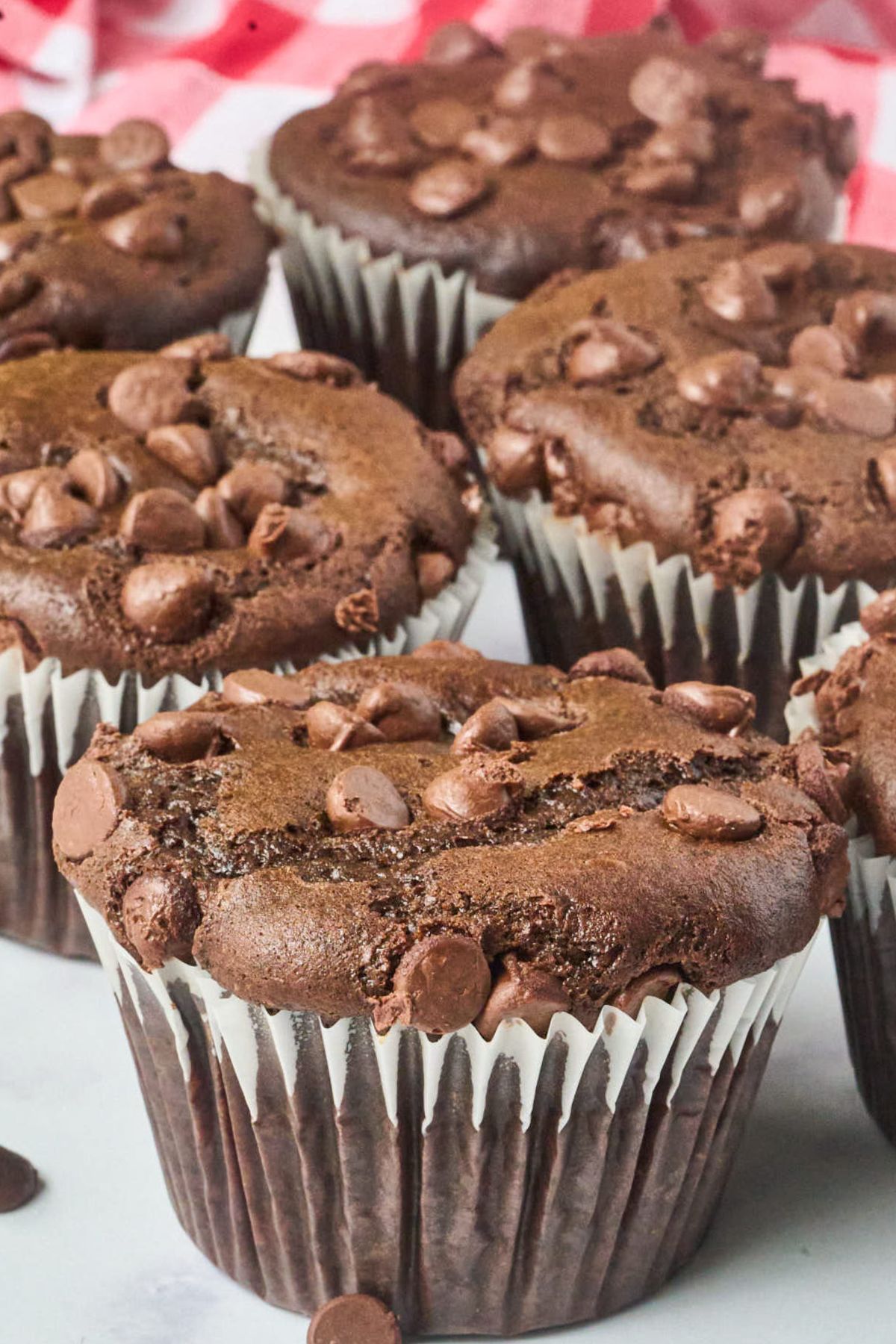 Jumbo Double Chocolate Muffins {BEST Recipe!}
