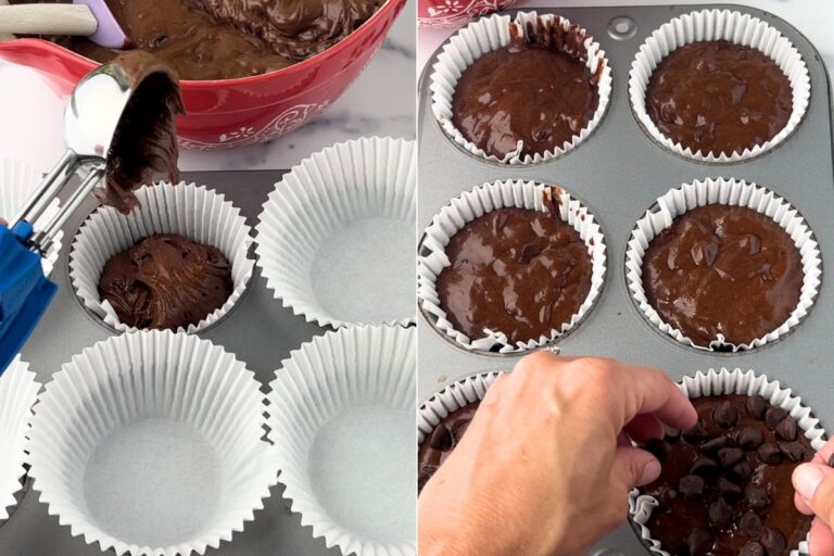 Jumbo Double Chocolate Muffins {BEST Recipe!}