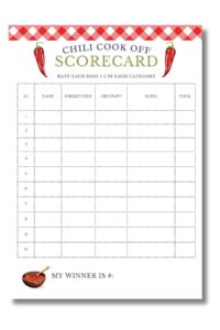 Free Chili Cookoff Printables For Hosts {7 Page Bundle}