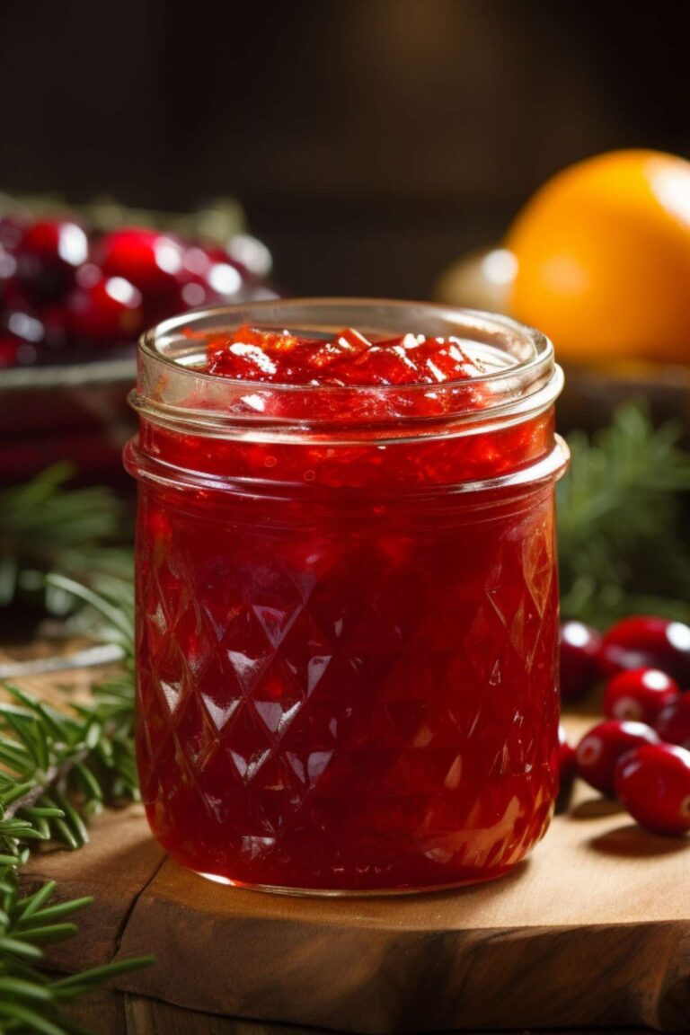 homemade cranberry orange jam