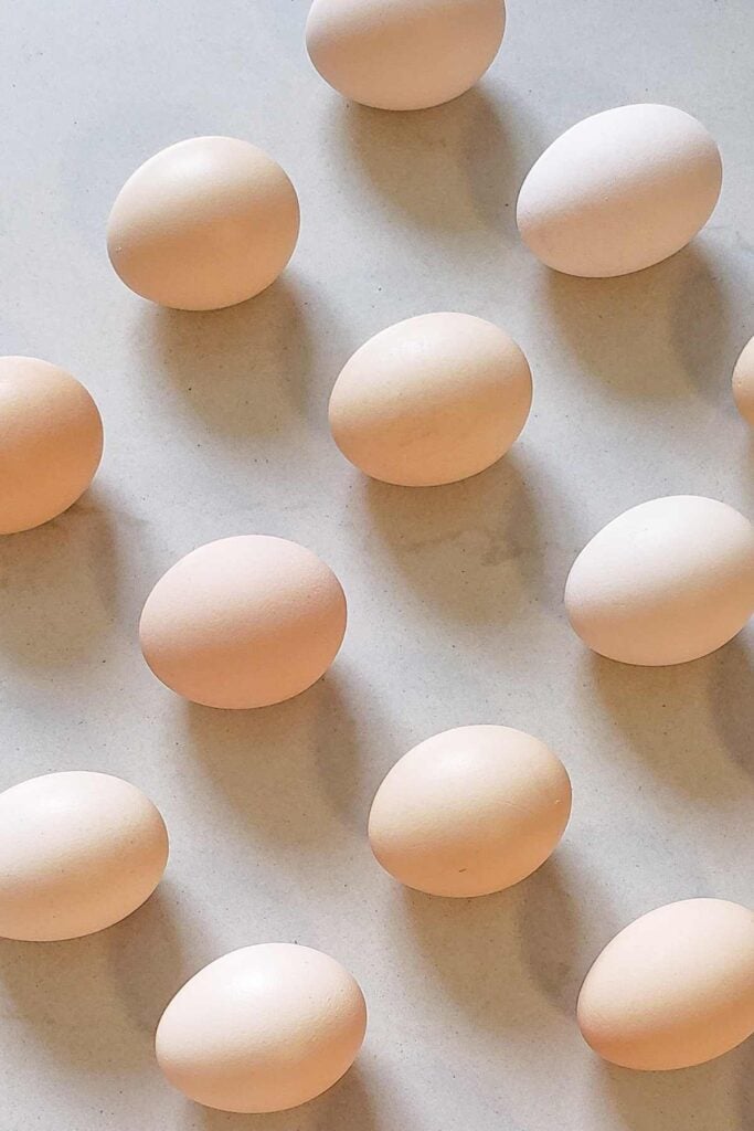 cream colored eggs