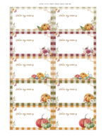 Fall Name Tags (A Pretty Free Printable)