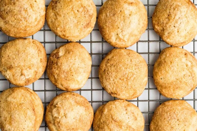 cookies cooling on wire rack.