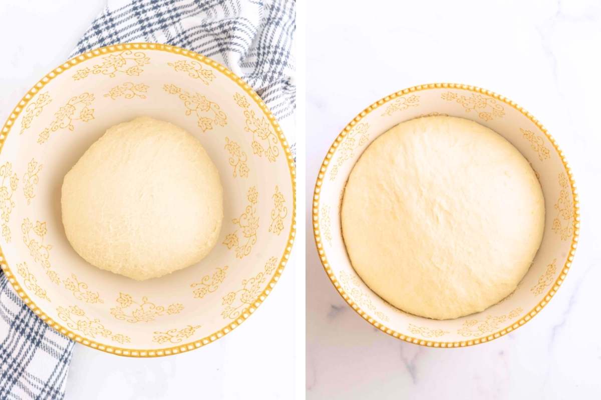 before and after rising.