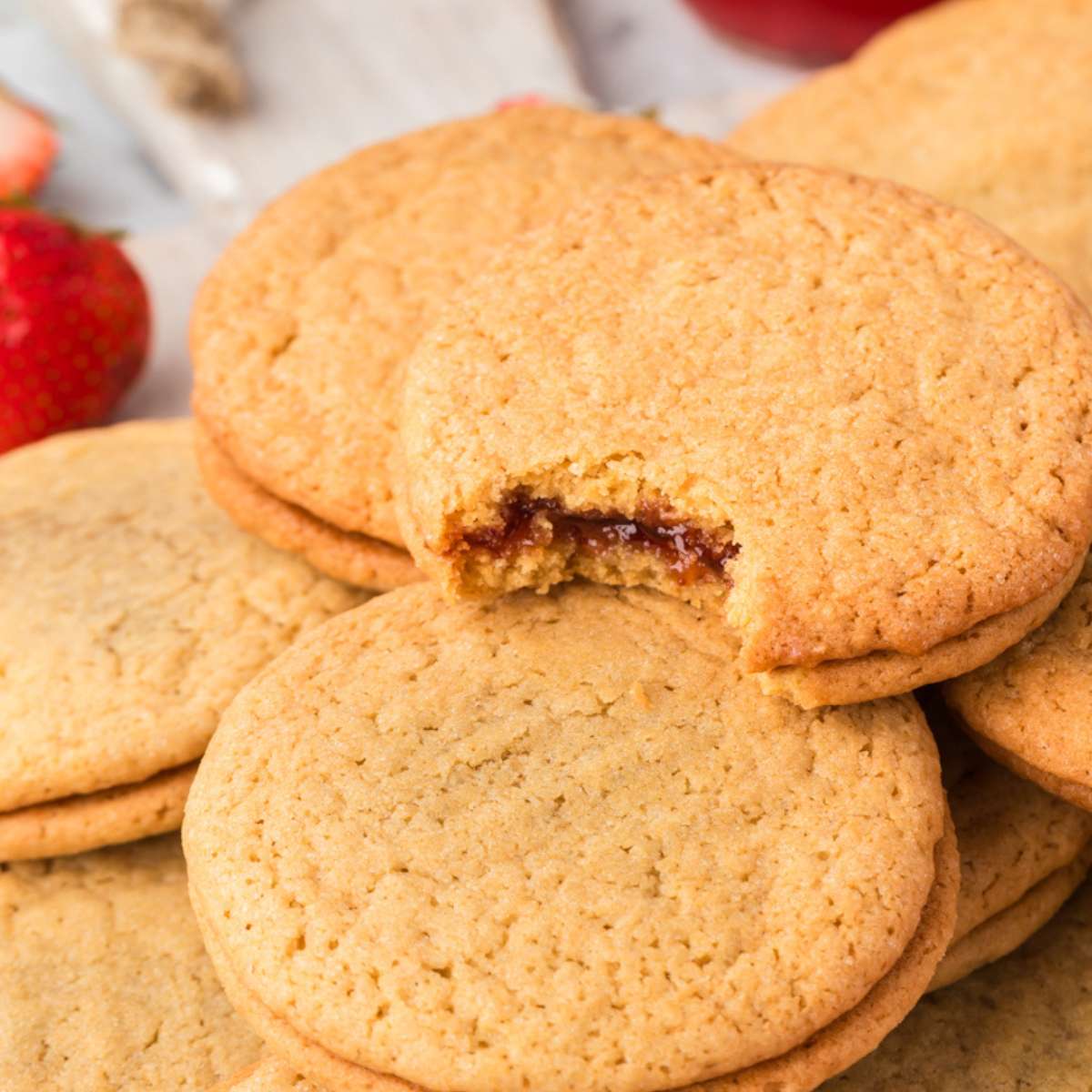 bite missing from jam jam cookies.