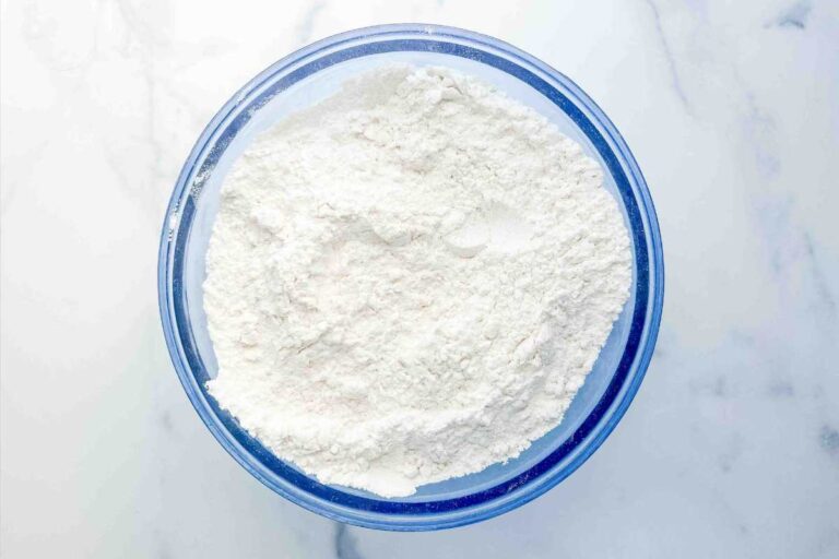 dry ingredients in mixing bowl.