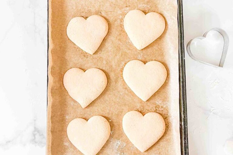 fulled baked cookies on parchment.