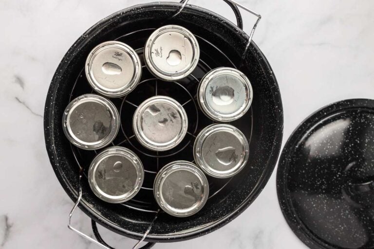 jars in waterbath canner.