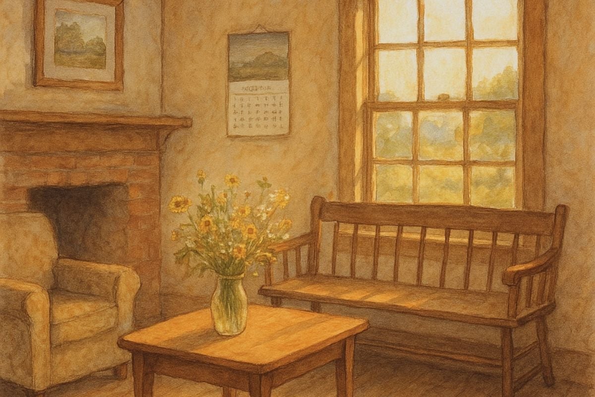 pretty country living room.