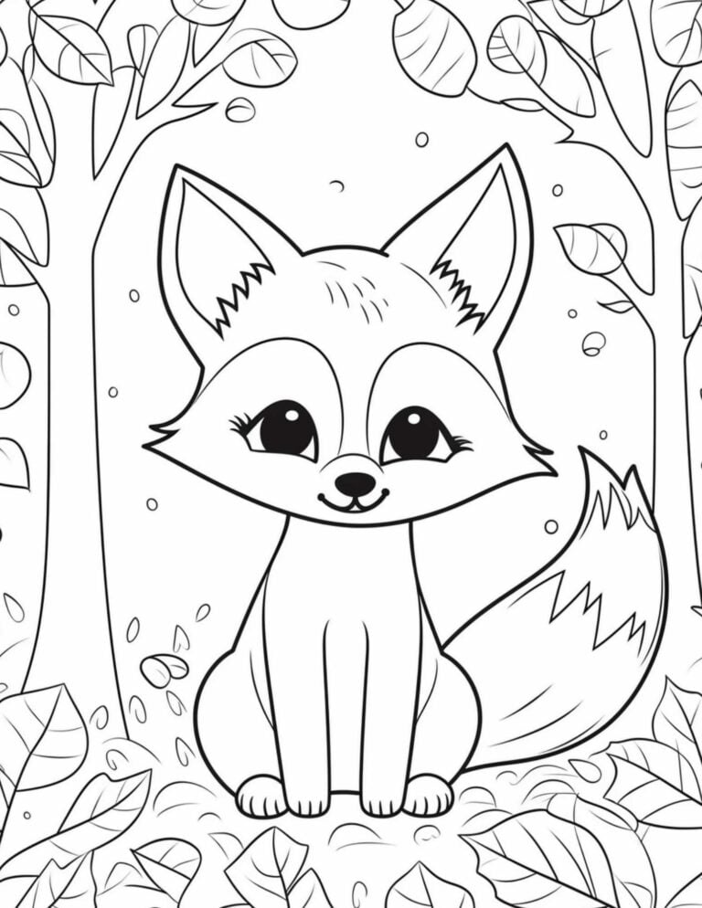 7 and Free Fox Coloring Pages for All Ages