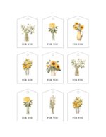 Beautiful Free Floral Printable Tags {4 Different Styles} : Heart's ...