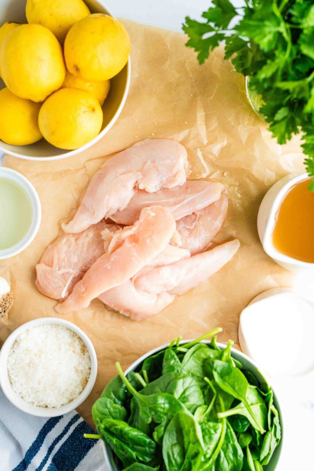 Lemon Spinach Parmesan Chicken (30 Minutes)