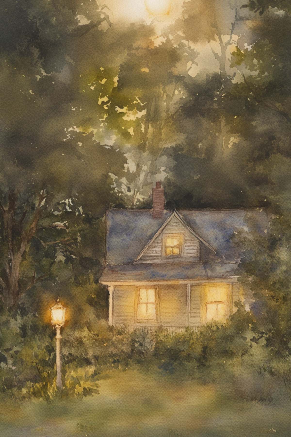 White House at dusk.