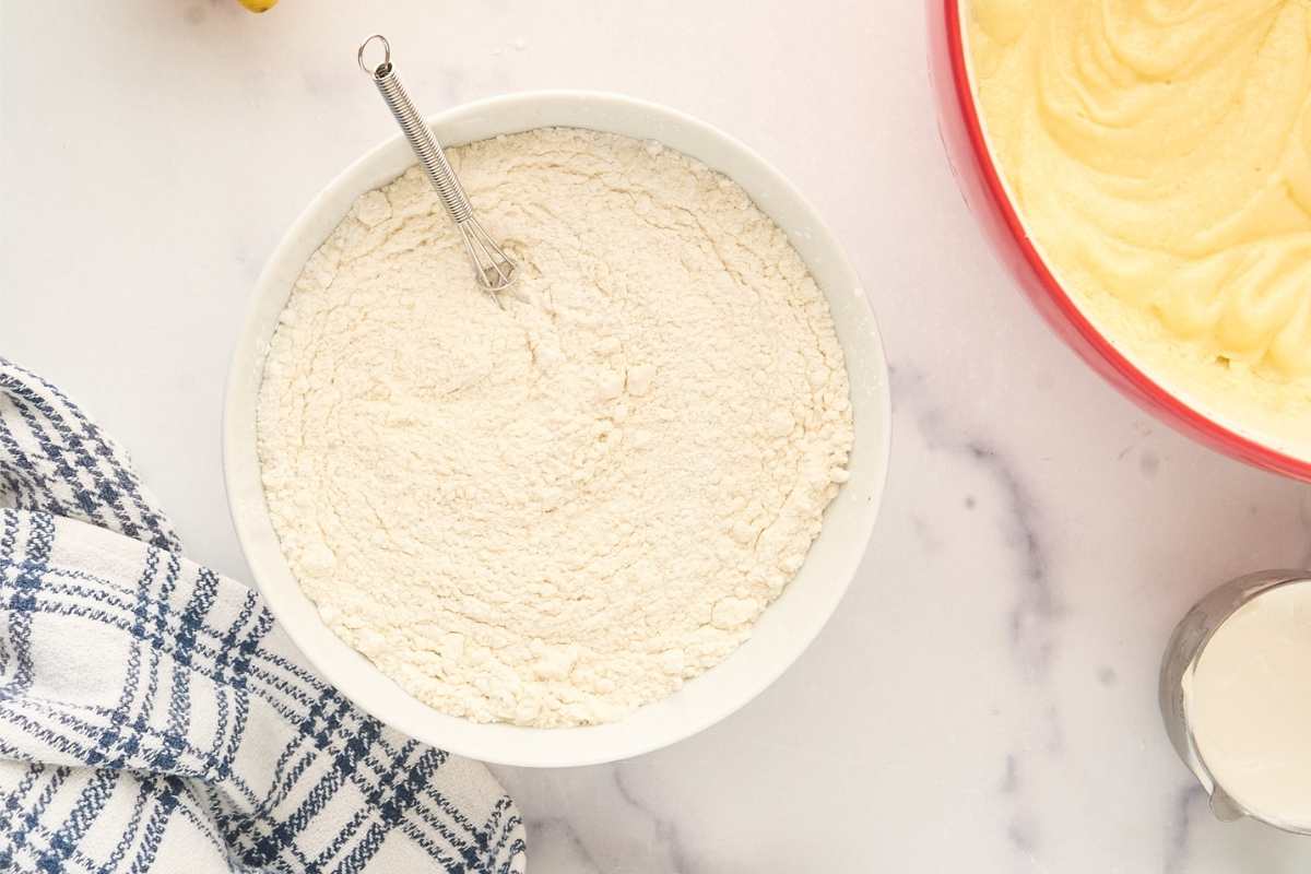 dry ingredients in separate small mixing bowl.