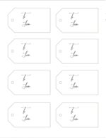 3 Simple and Beautiful Printable "To and From" Tags {Easy Download}