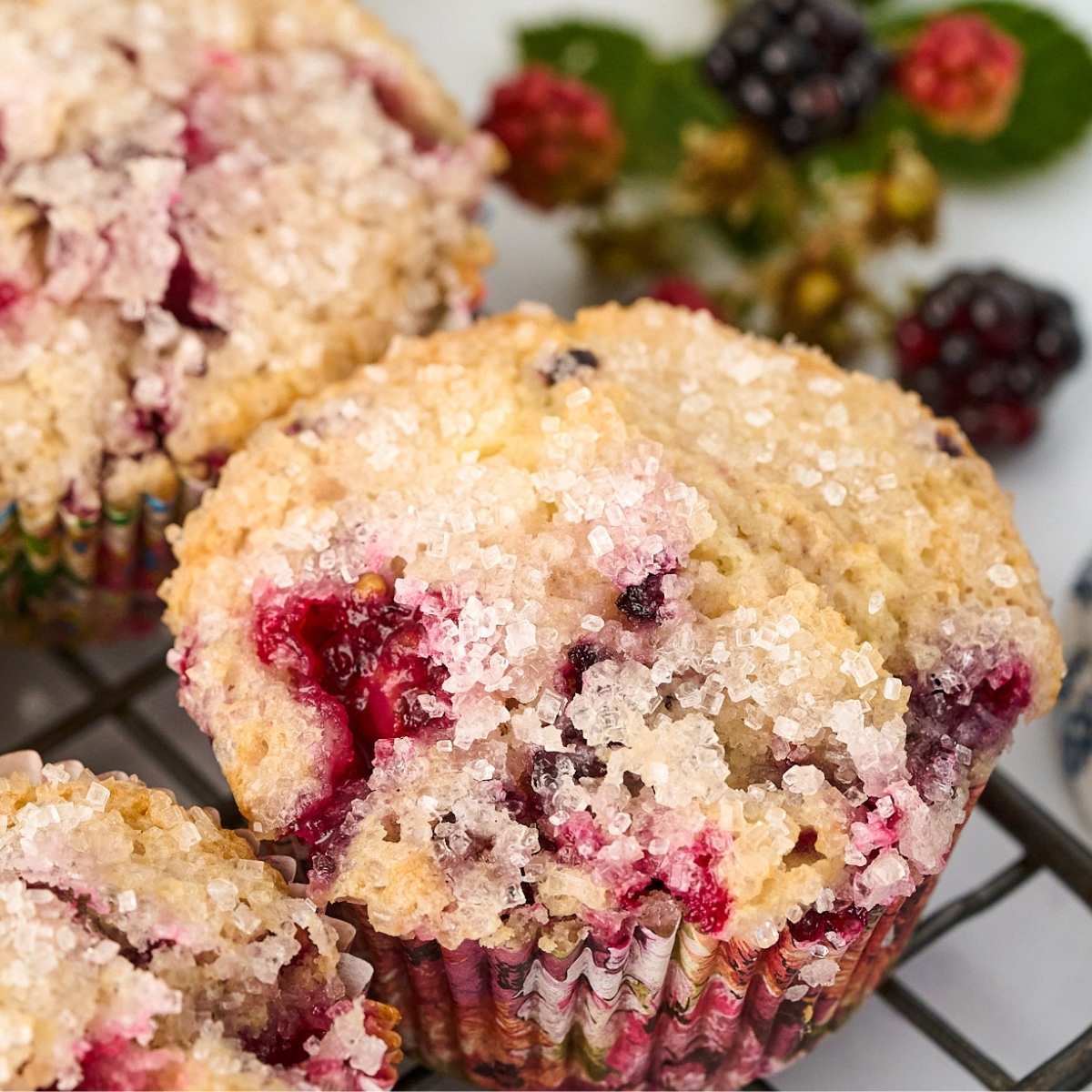 cooling back with sourdough muffins.