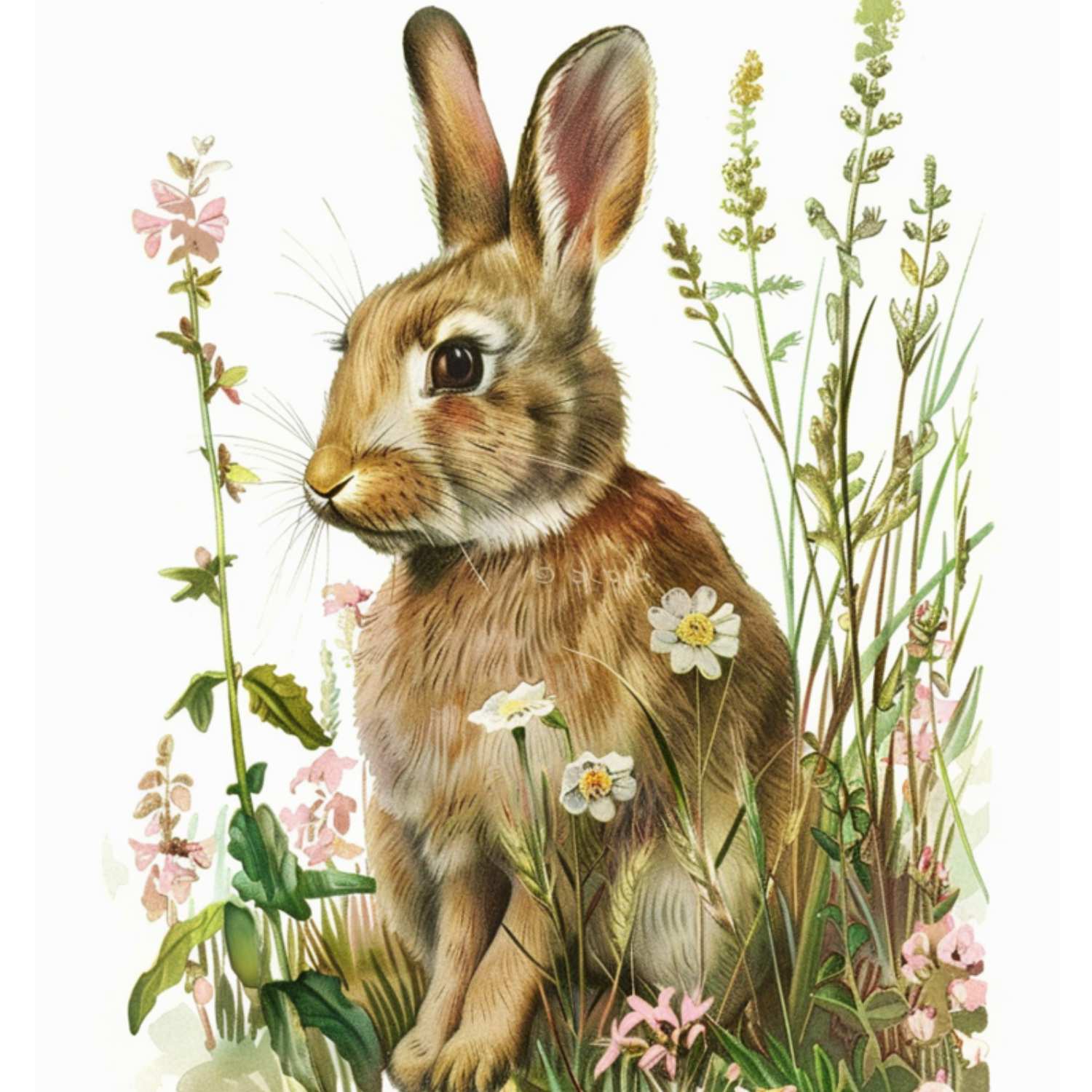 Free Bunny Printable Wall Art : Heart's Content Farmhouse