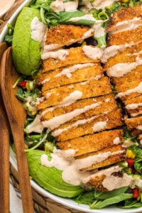 Southwest Salad With Chicken Cutlets