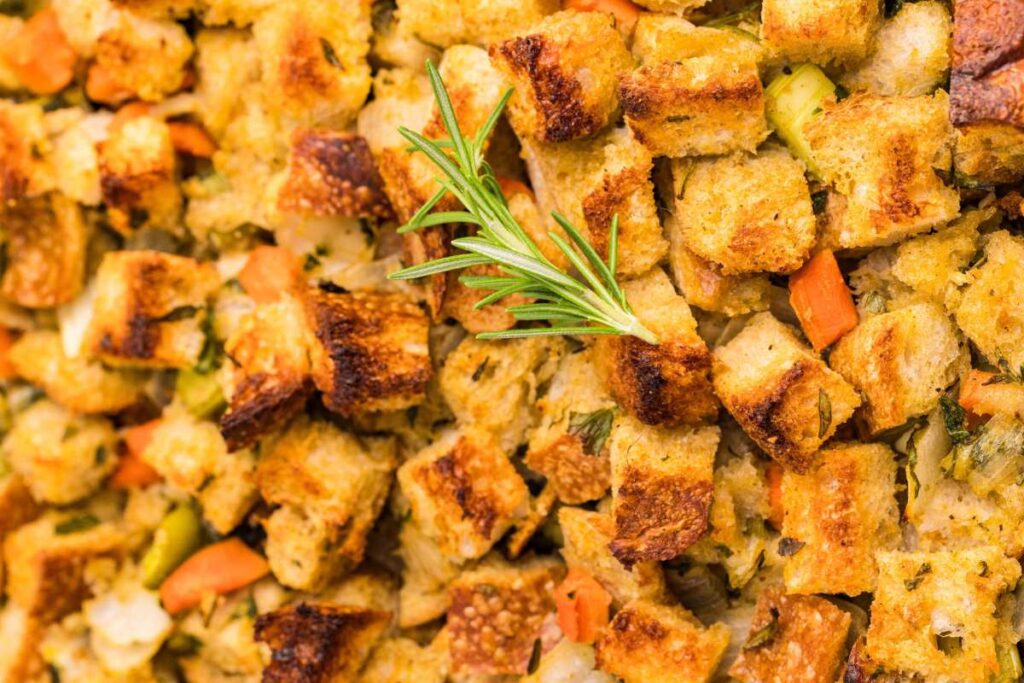 Buttery Herbed Stuffing with Sourdough Bread