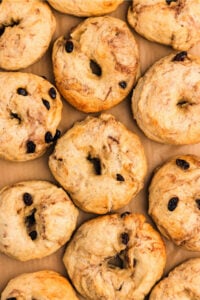 Sourdough Cinnamon Raisin Bagels