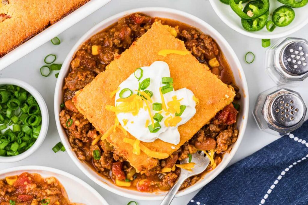 Chili Cornbread Casserole