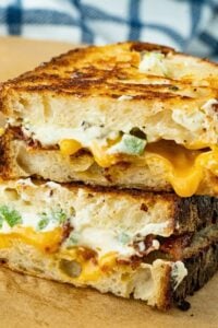 Jalapeño Popper Sourdough Grilled Cheese