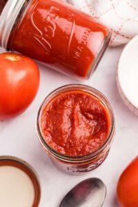 finished tomato paste.