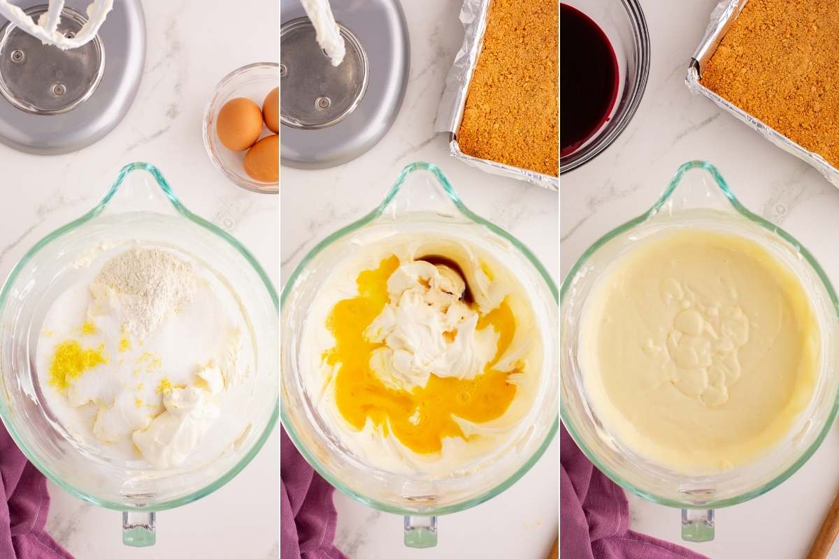 remaining ingredient added to cream cheese to finish filling.