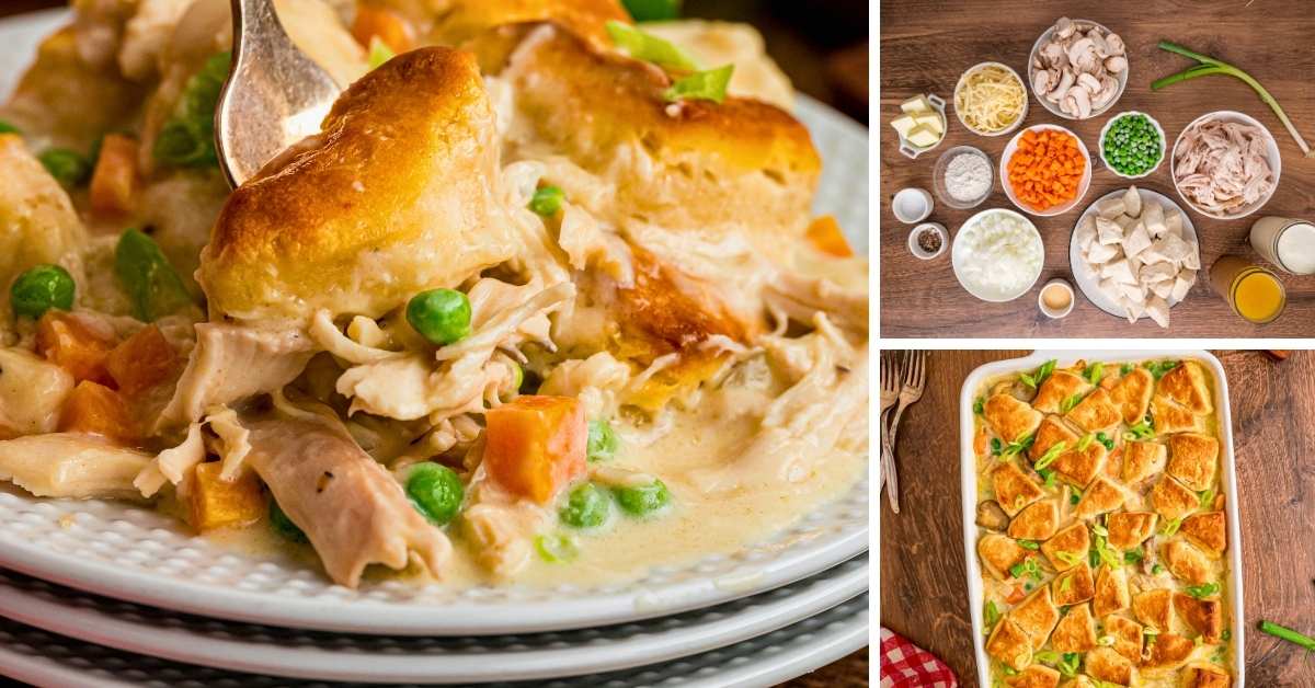 Chicken and Biscuits Casserole - Heart's Content Farmhouse