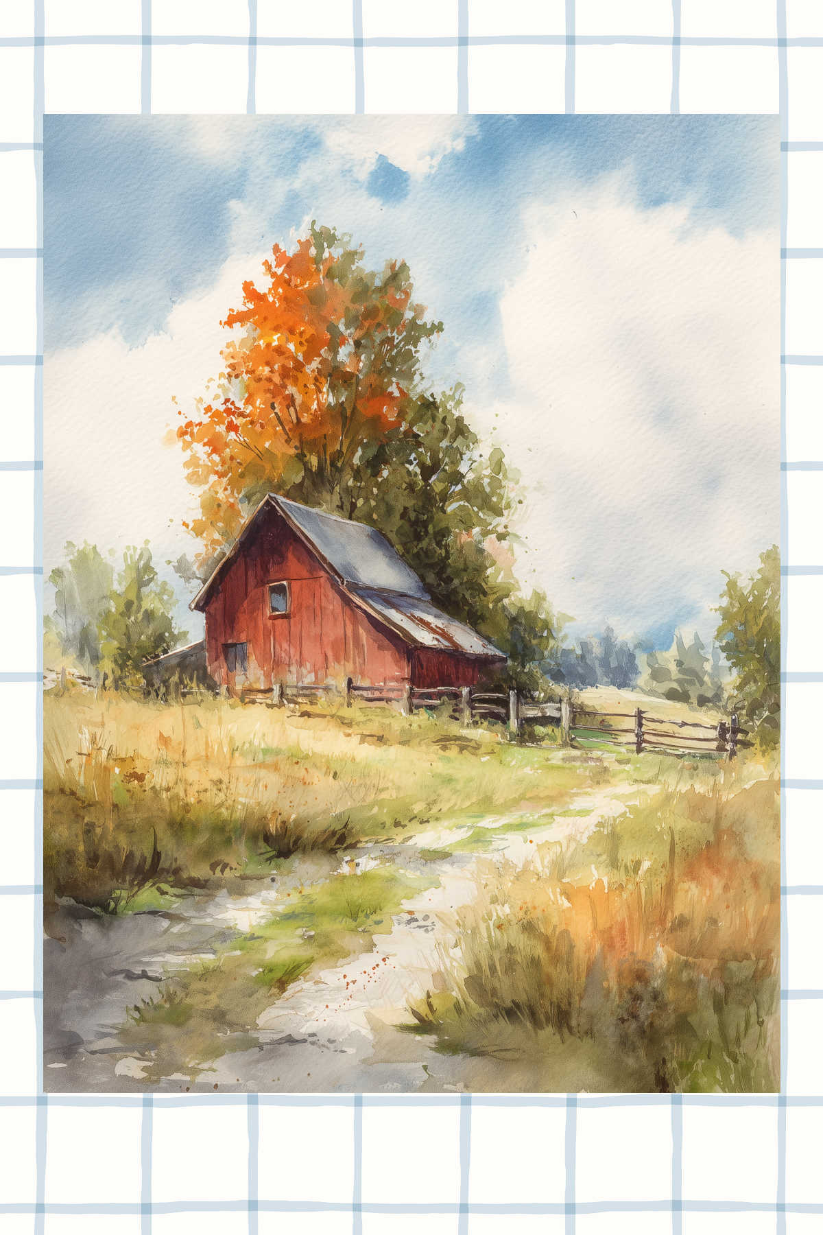 barn wall art mockup
