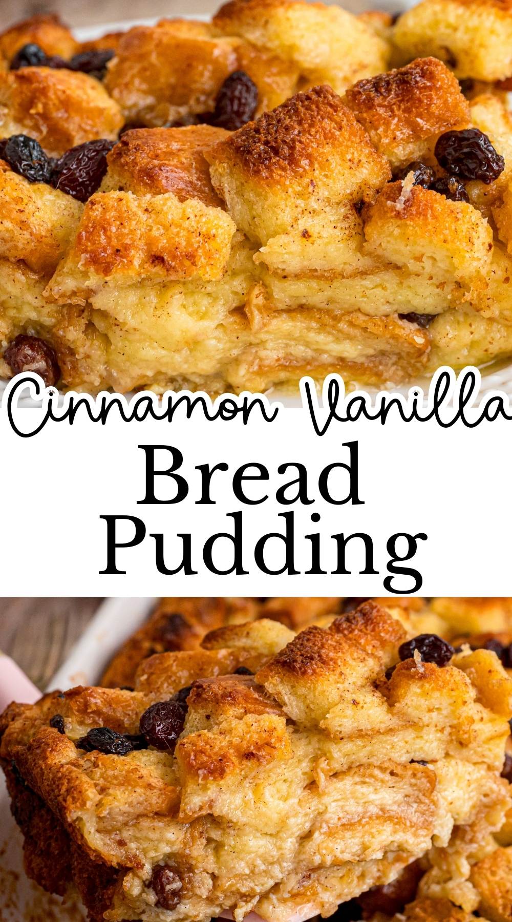 Bread Pudding with Vanilla and Cinnamon