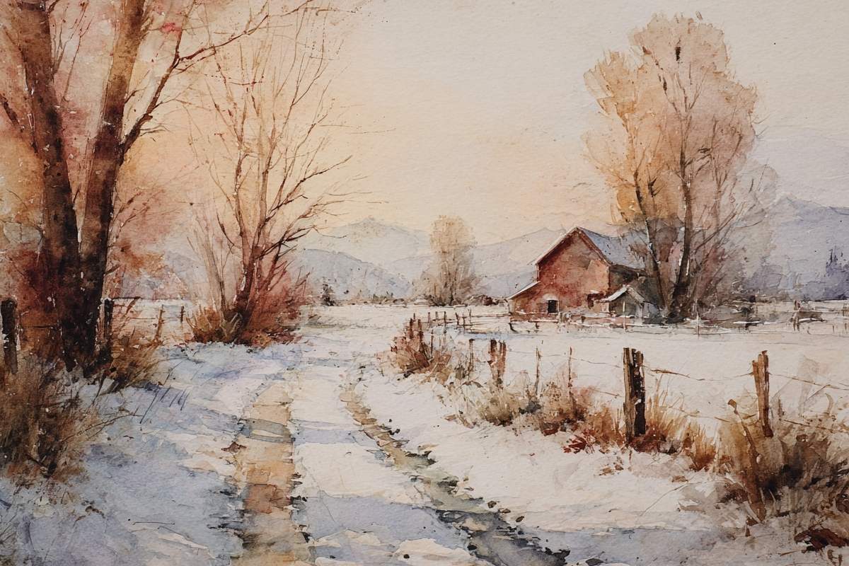 winter in the country.