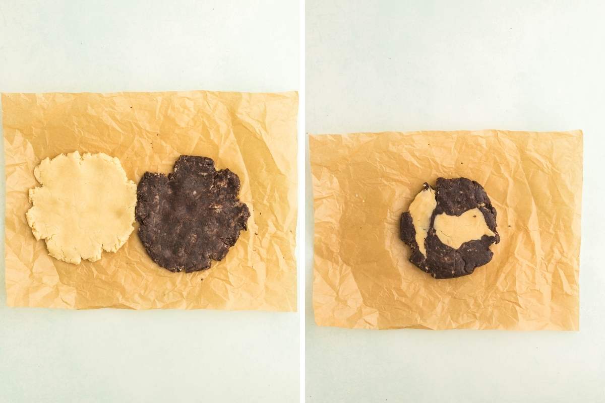 disks combined to make one swirled batch.