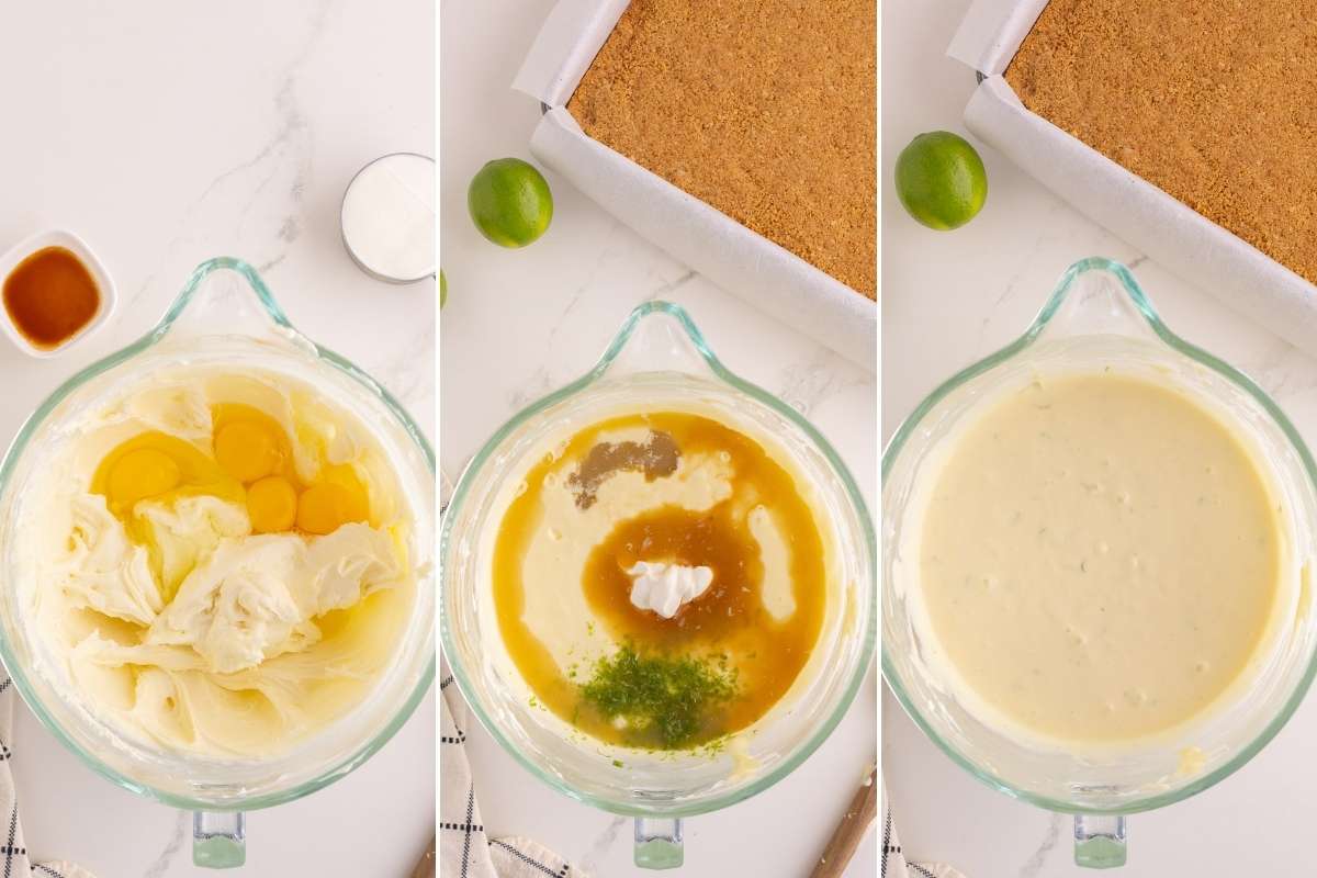 final filling in glass bowl fully mixed.