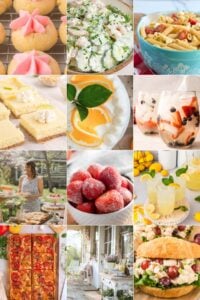 grid of 12 recipes for mothers day