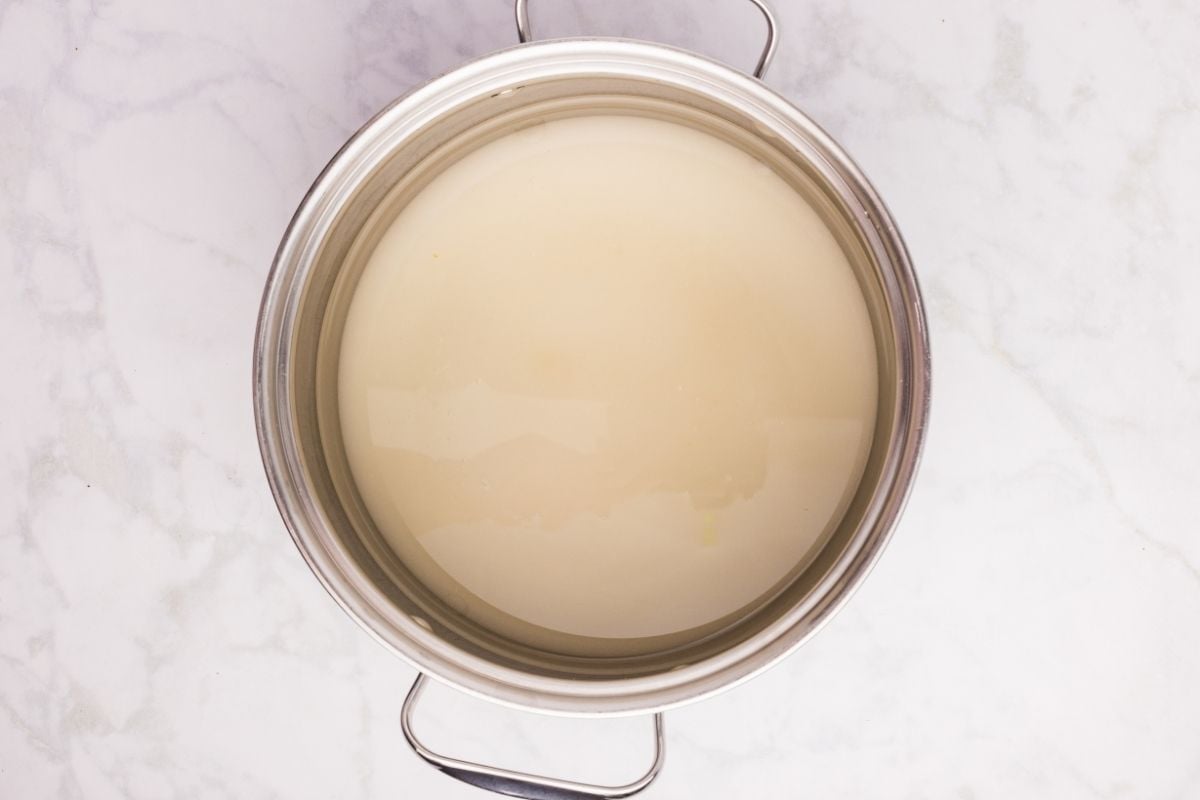 Syrup in large pot