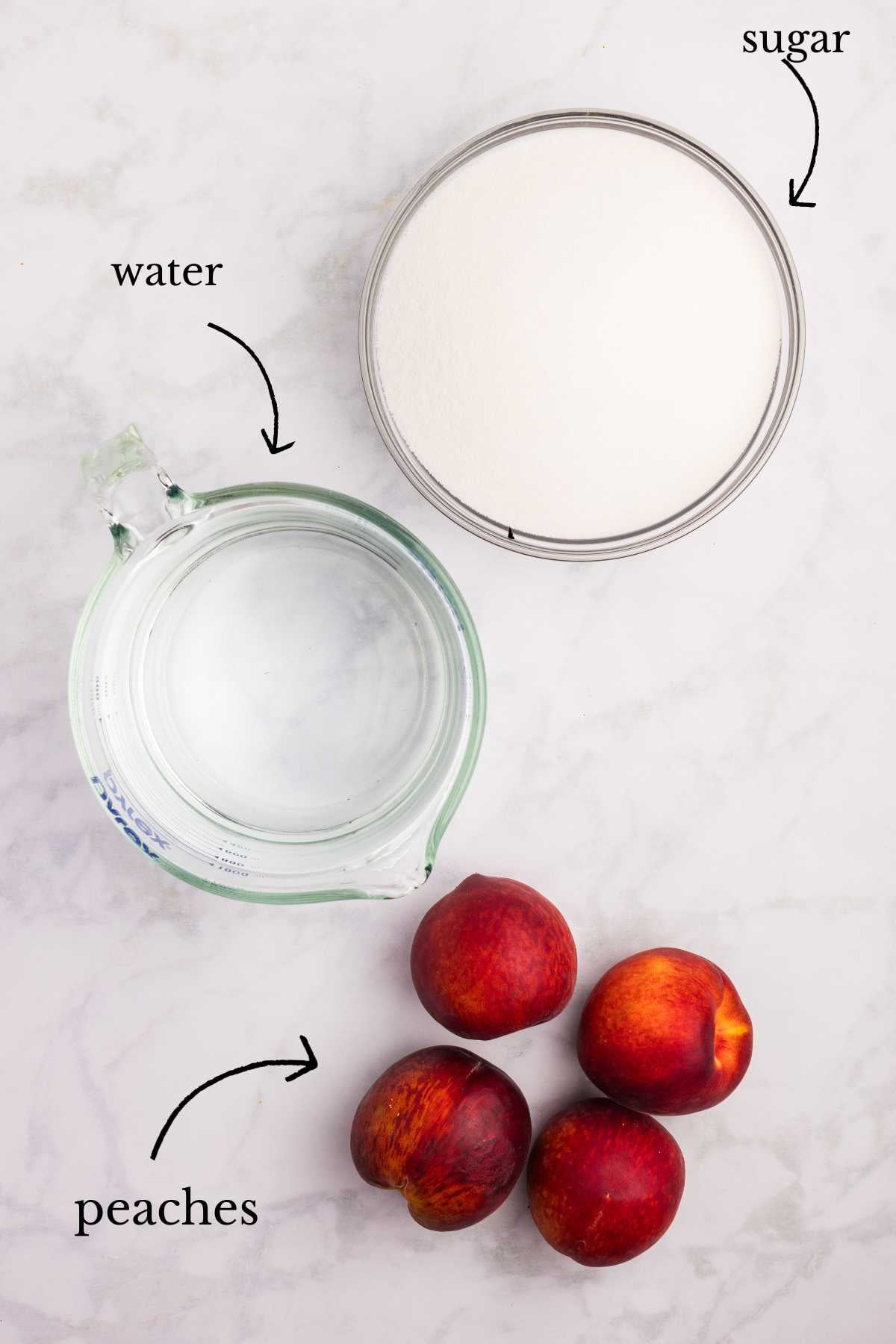 labeled ingredient shot