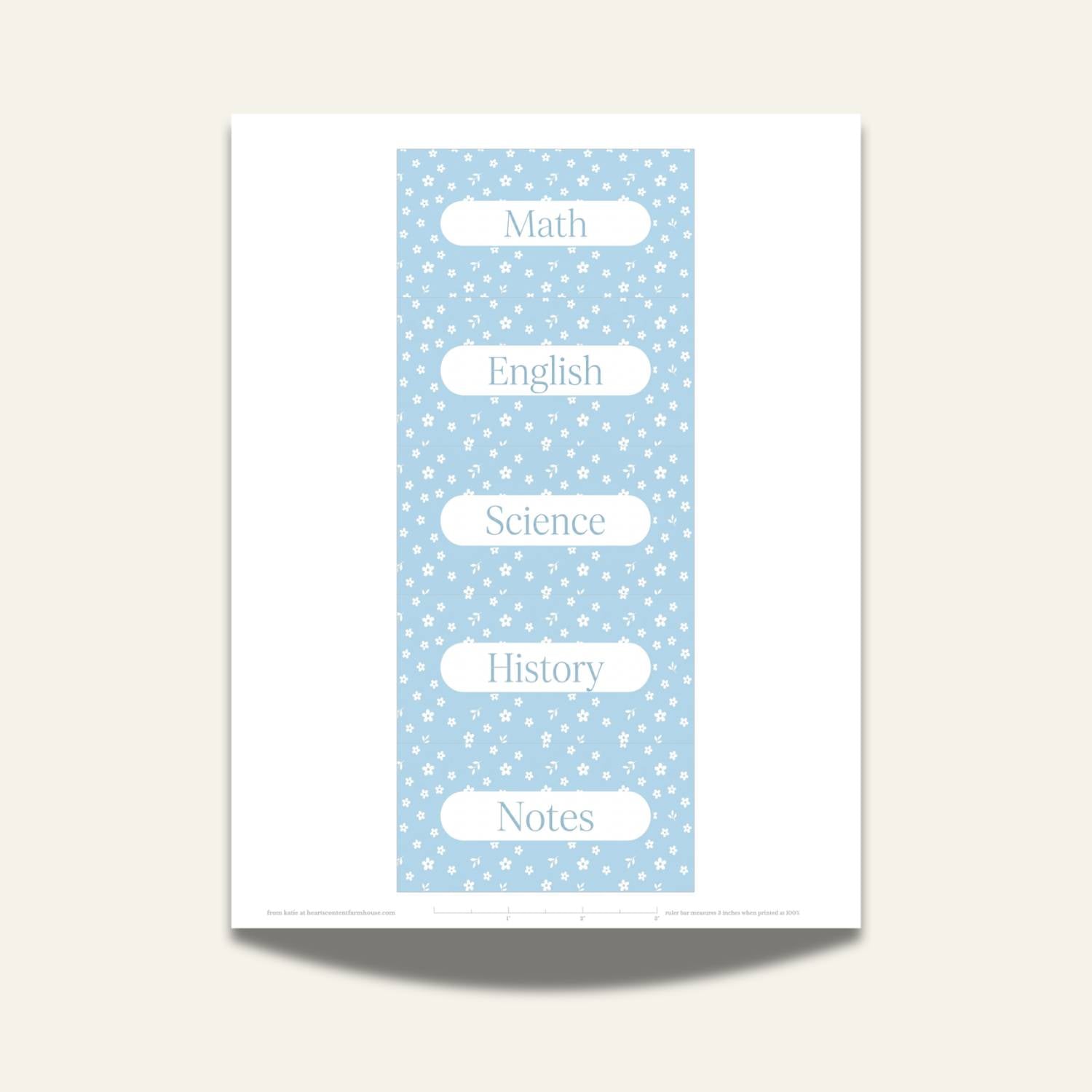 Blue Floral Patterned