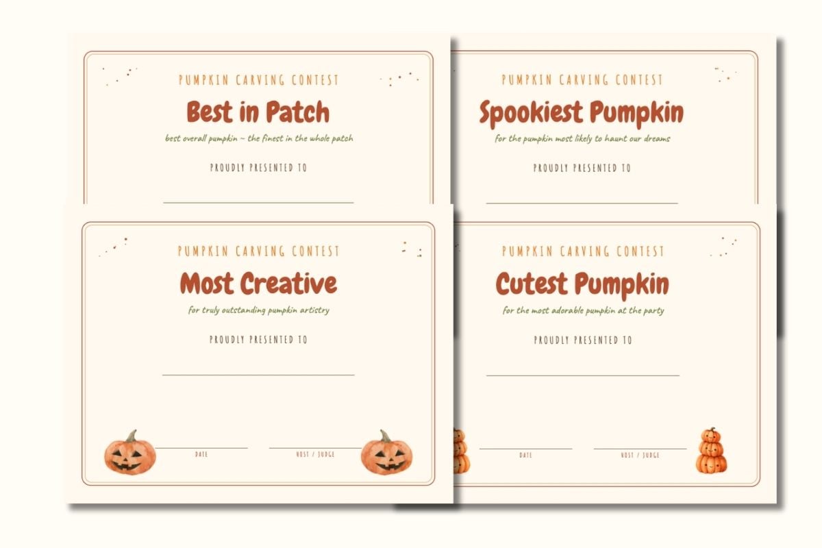 Award Certificates