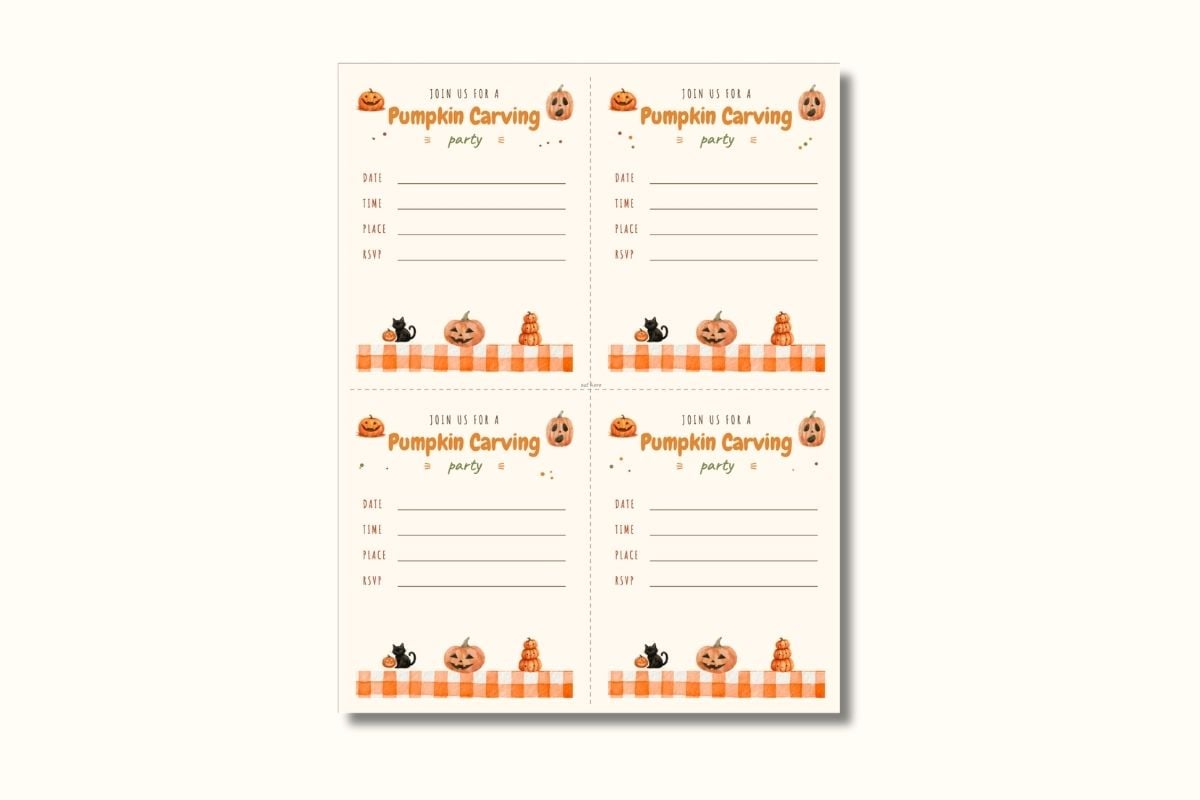 Print and Write Invitations