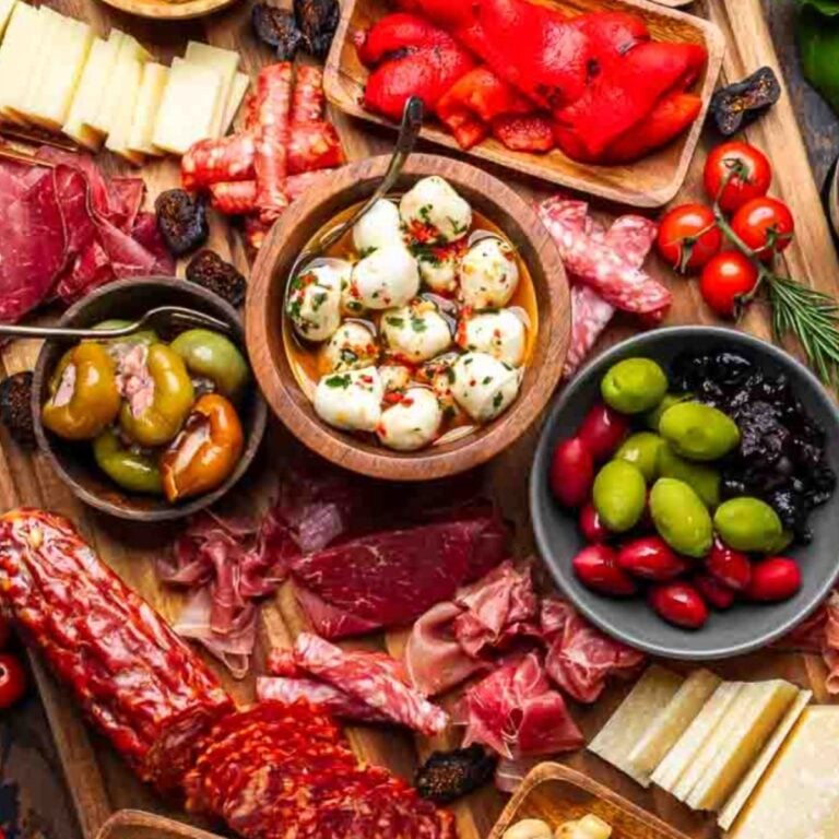 platter of italian apps.