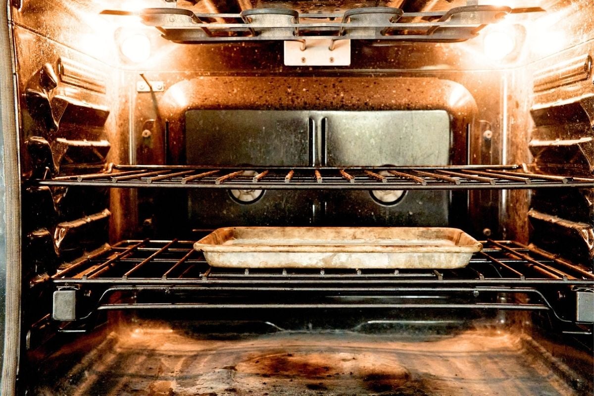 settin oven up with 2 rack and one rimmed sheet.